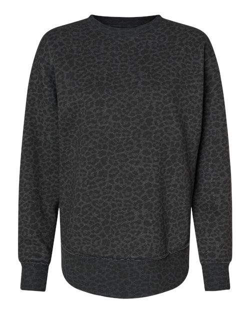 Women’s Gray & Black Leopard Sweatshirt