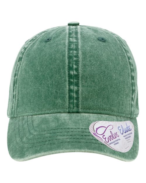 Women's Green Pigment-Dyed with Fashion Undervisor Cap - CASSIE