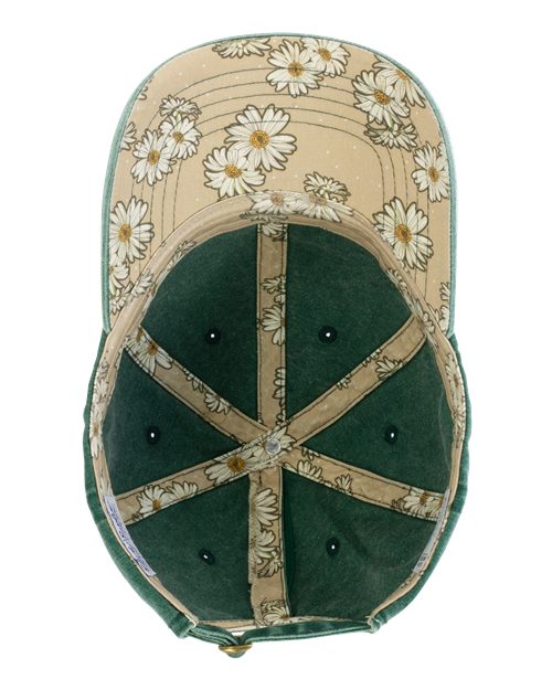 Women's Green Pigment-Dyed with Fashion Undervisor Cap - CASSIE