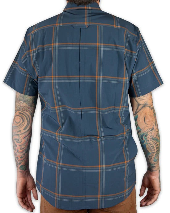 OFF THE GRID JACK KNIFE SS SHIRT - DK GRAY BLUE
