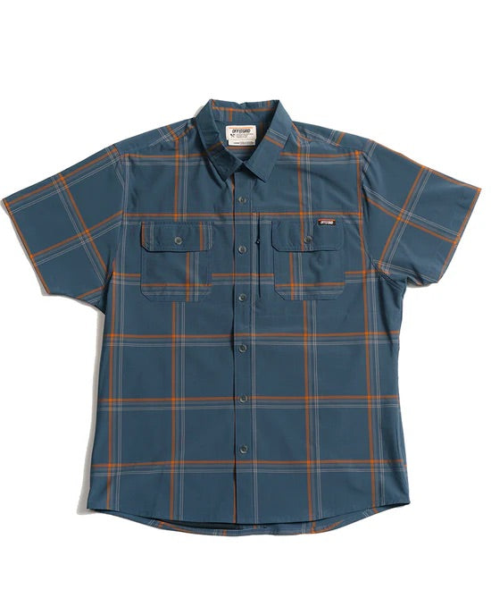 OFF THE GRID JACK KNIFE SS SHIRT - DK GRAY BLUE