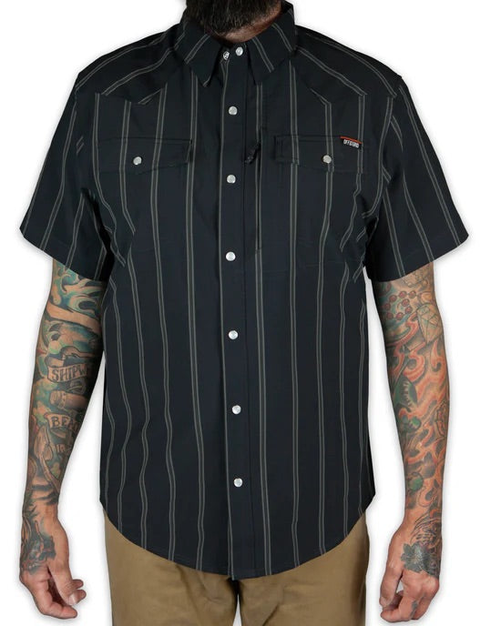 OFF THE GRID DARYLL SS SHIRT - VINTAGE BLACK
