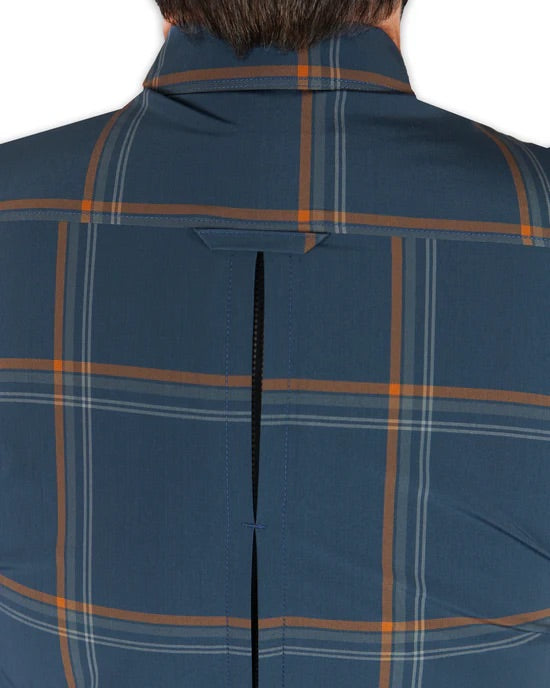 OFF THE GRID JACK KNIFE SS SHIRT - DK GRAY BLUE