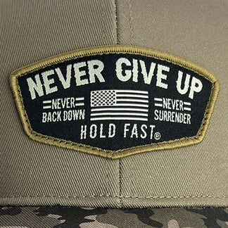 Hold Fast Never Give Up Men’s Cap