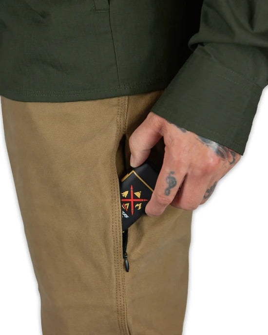 OFF THE GRID TRAILBLAZER BOOT CUT PANTS - COYOTE