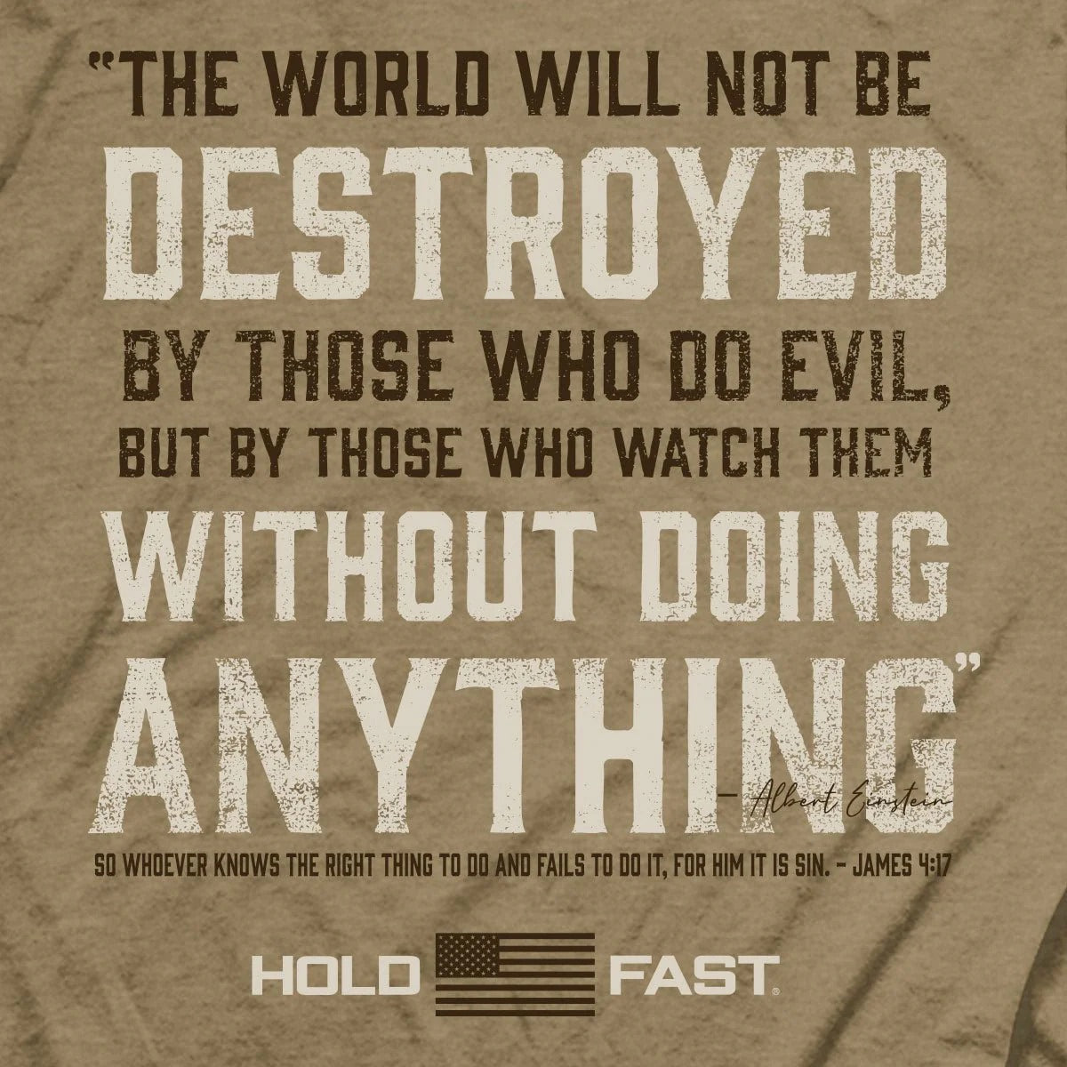 HOLD FAST EINSTEIN MENS T-SHIRT