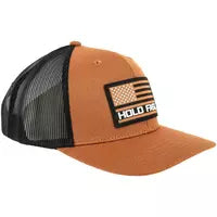 HOLD FAST American Flag Canvas Brown Cap