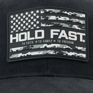 HOLD FAST Camo Flag Men’s Cap