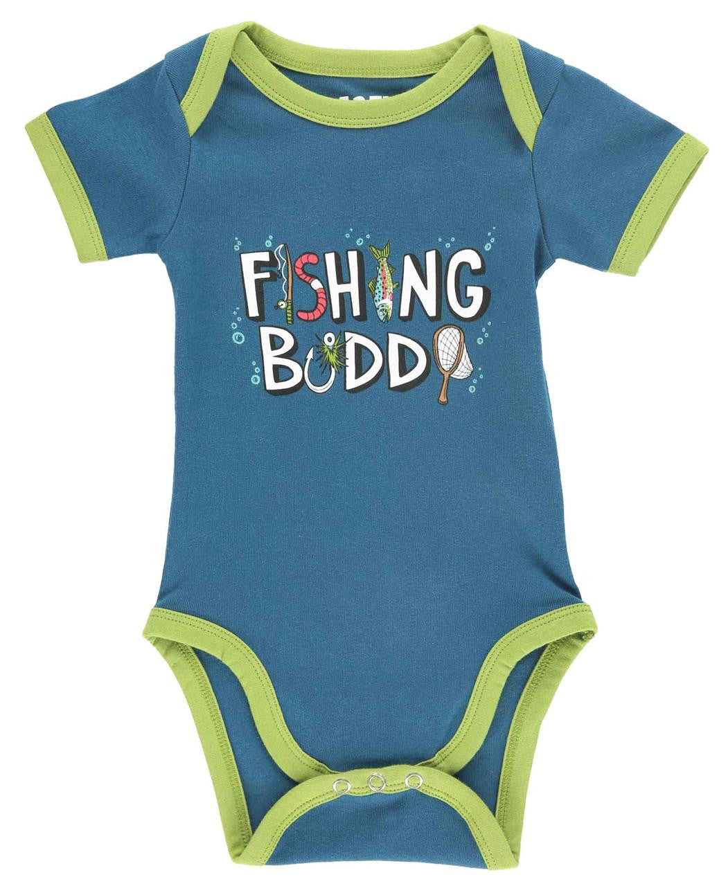 Lazy One Fishing Buddy Creeper Onesie