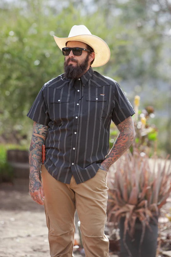 OFF THE GRID DARYLL SS SHIRT - VINTAGE BLACK