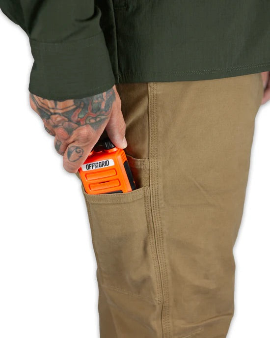 OFF THE GRID TRAILBLAZER BOOT CUT PANTS - COYOTE