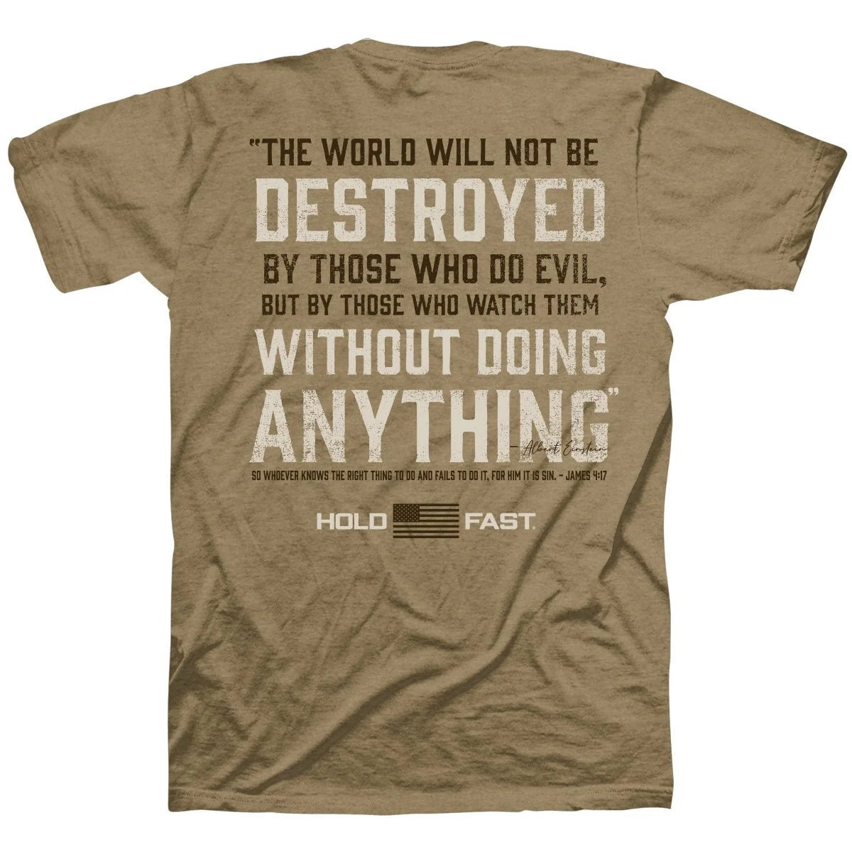 HOLD FAST EINSTEIN MENS T-SHIRT