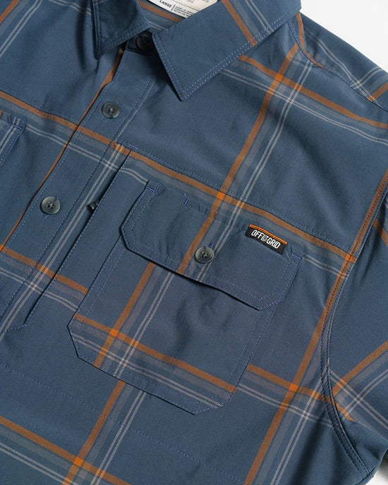 OFF THE GRID JACK KNIFE SS SHIRT - DK GRAY BLUE