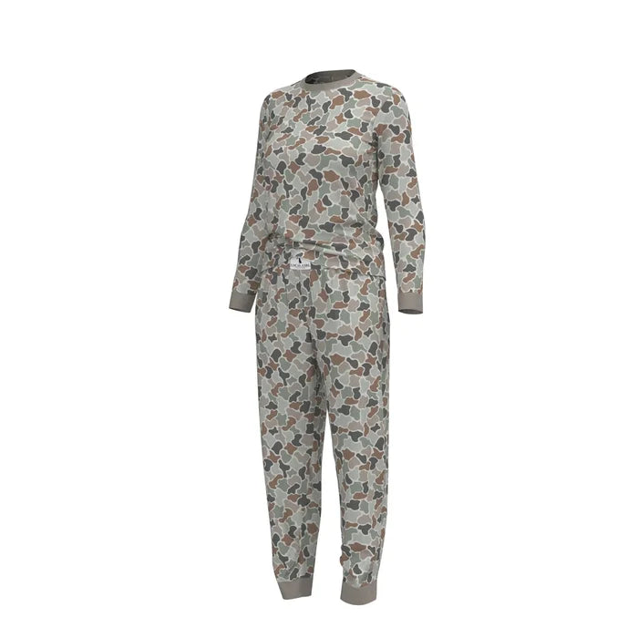 Local Girl Youth Pajama Set - Forest Camo Flora