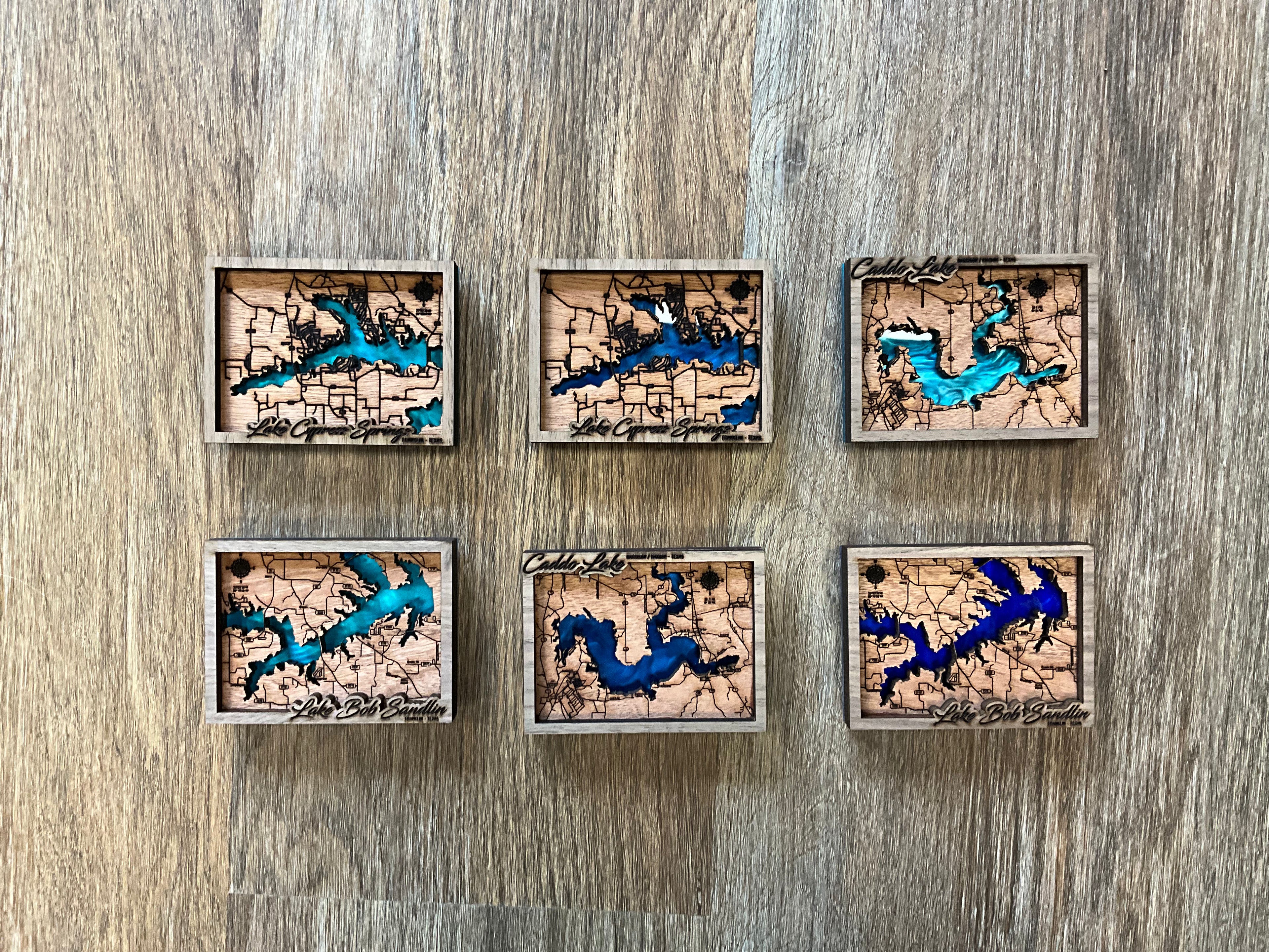 3.5x2.5 Texas Lake Magnets