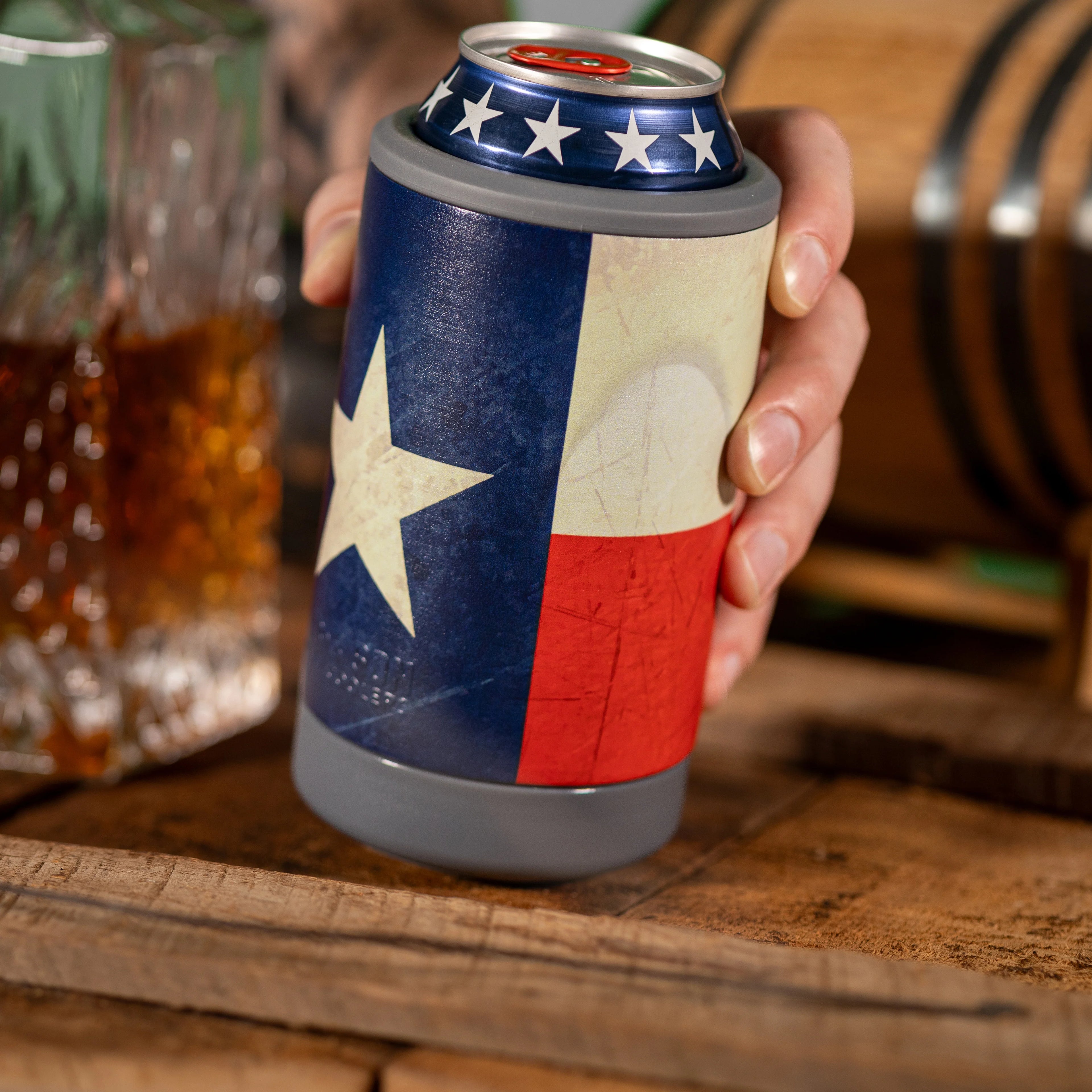 Beverage Cooler Texas Flag