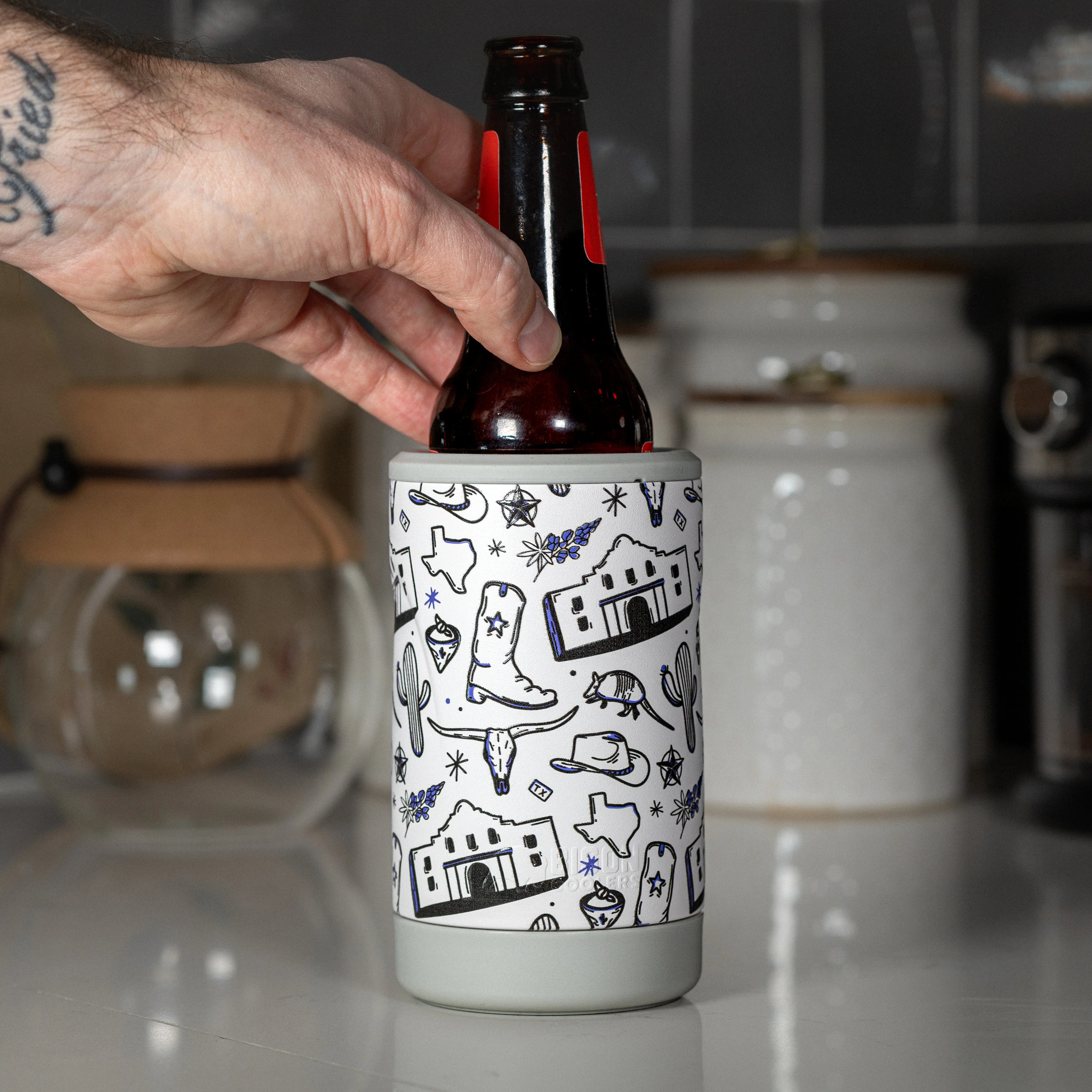 Beverage Cooler Texas Doodle