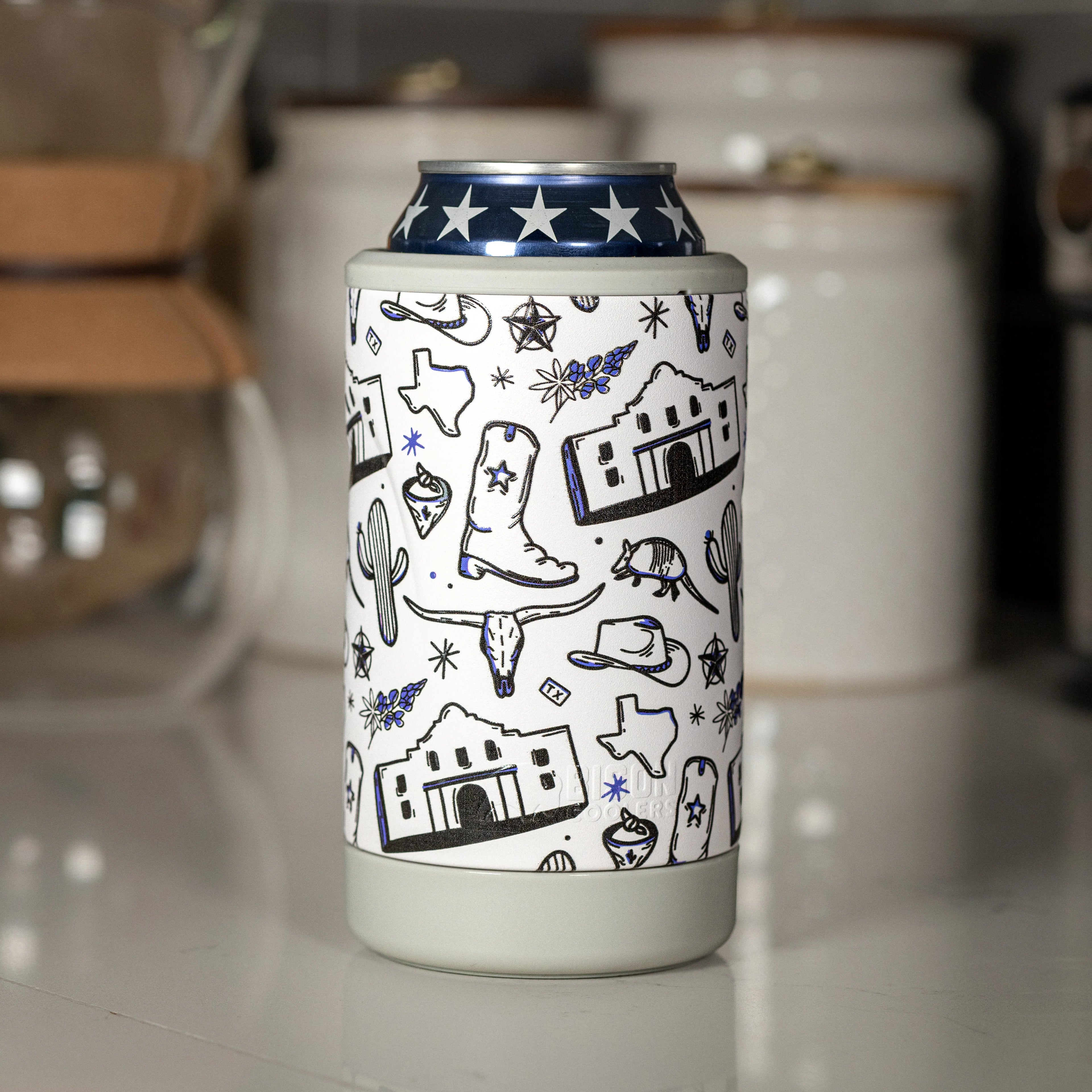 Beverage Cooler Texas Doodle