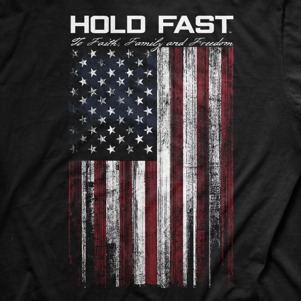 HOLD FAST American Flag Men's T-Shirt