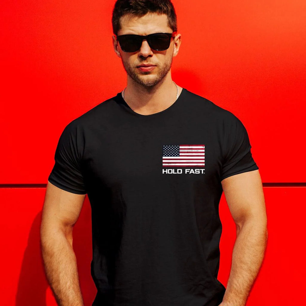 HOLD FAST American Flag Men's T-Shirt