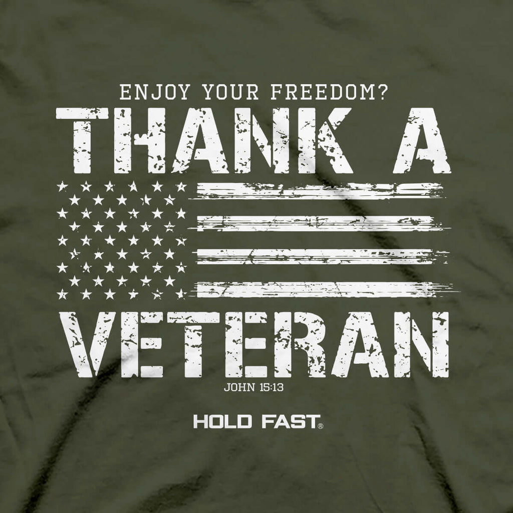 HOLD FAST Thank a Veteran Men's T-Shirt