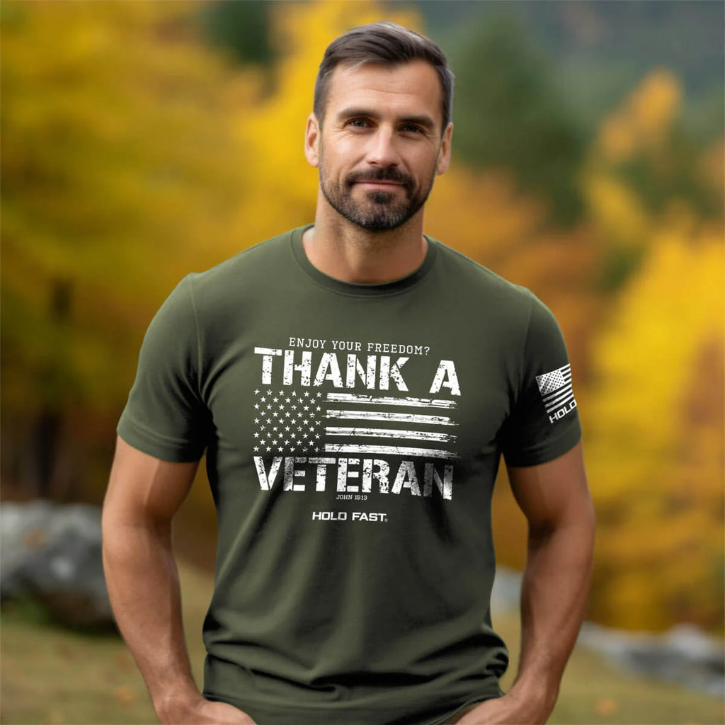 HOLD FAST Thank a Veteran Men's T-Shirt