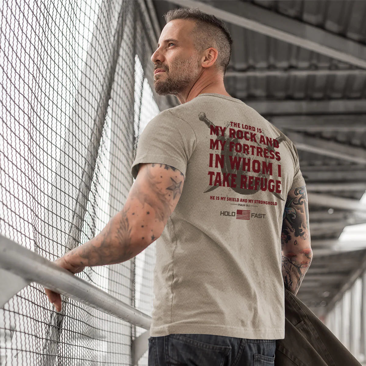 HOLD FAST Fortress Shield Men's T-Shirt