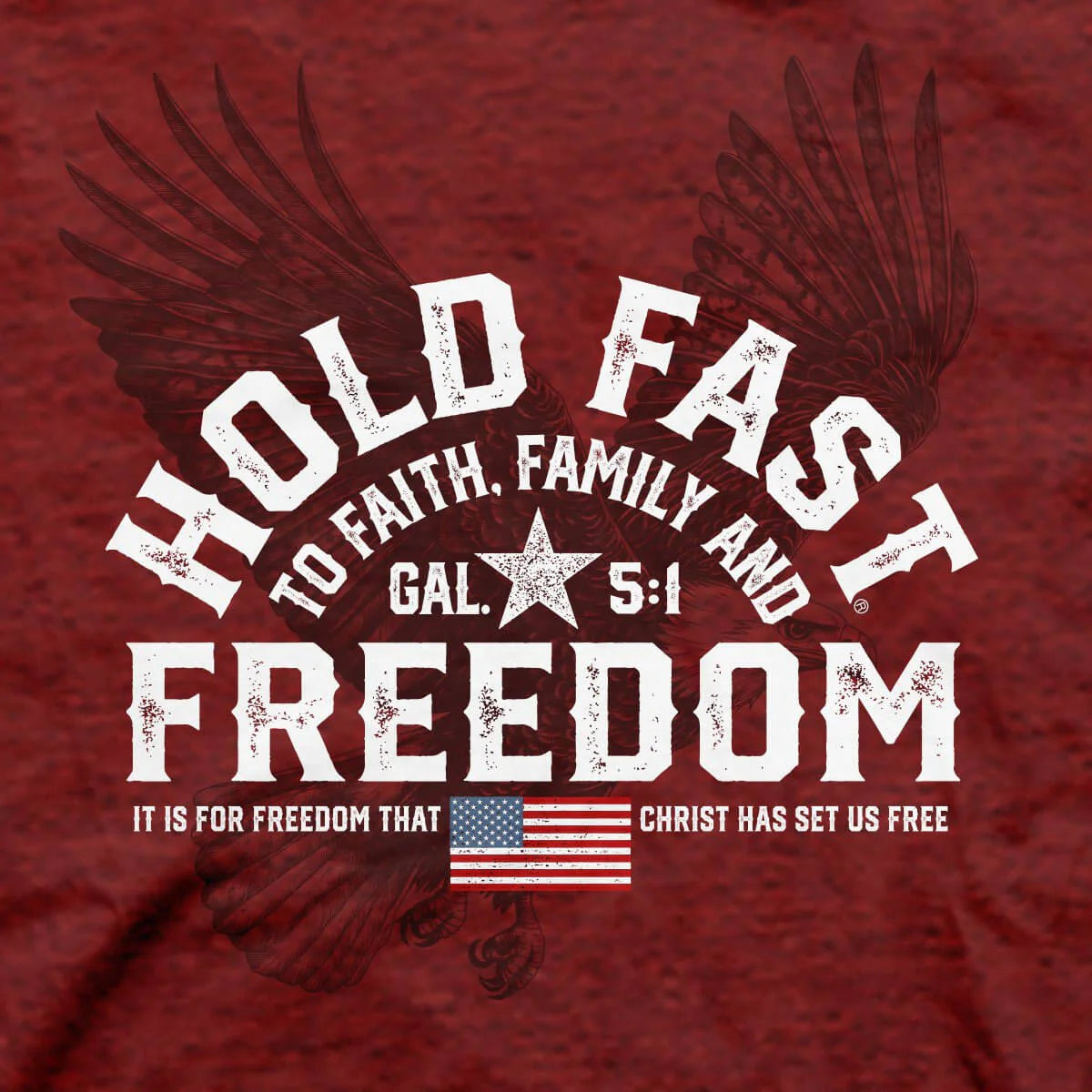 HOLD  FAST Freedom Eagle Crest Men's T-Shirt