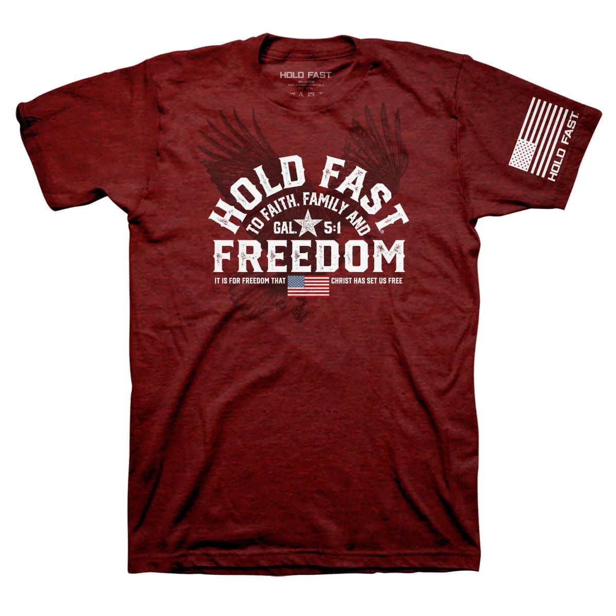 HOLD  FAST Freedom Eagle Crest Men's T-Shirt