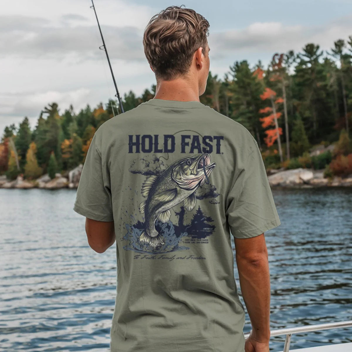 HOLD FAST Fishing Men's T-Shirt