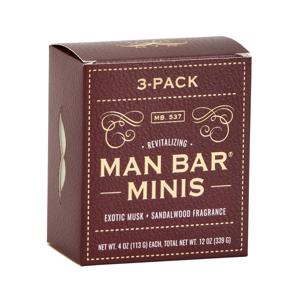 Man Bar Mini 3 Pack Exotic Musk & Sandalwood