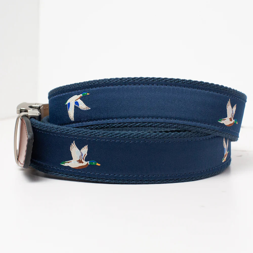 NexBelt Waterfowl Navy Outdoor Ribbon Ratchet Belt 1.38"