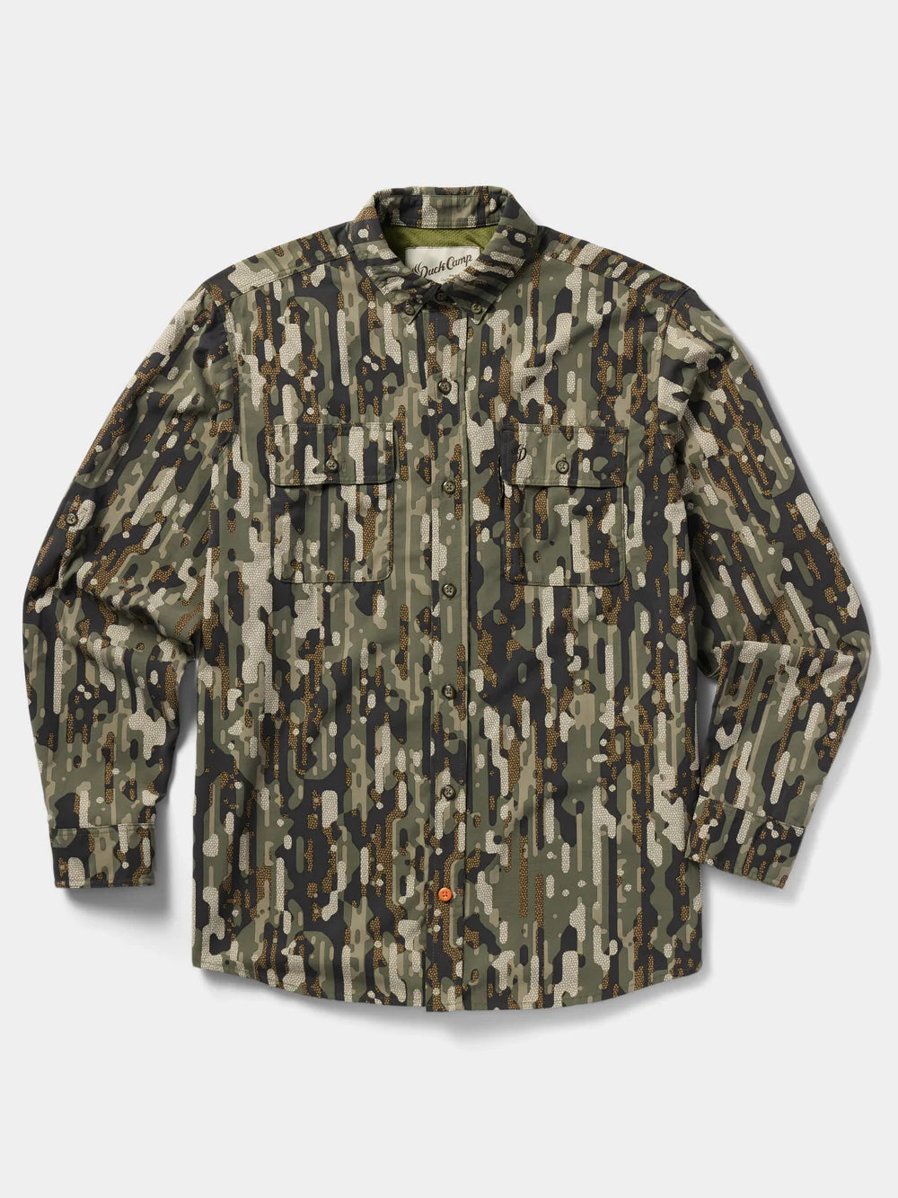 Duck Camp Lightweight Hunting Shirt Long Sleeve Woodland