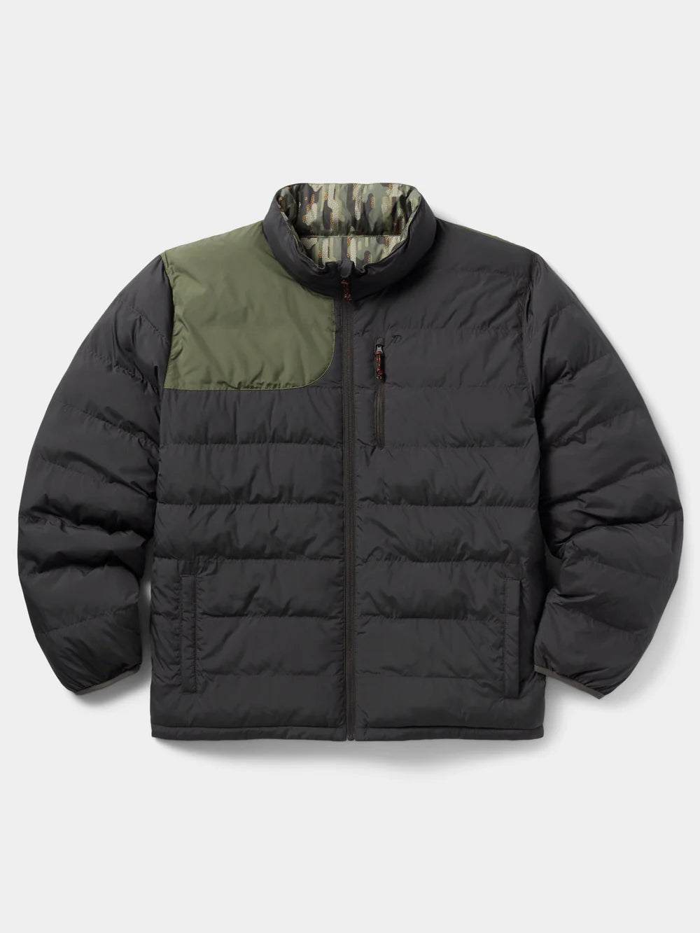 Duck Camp Reversible Puffer Jacket Raven / Woodland
