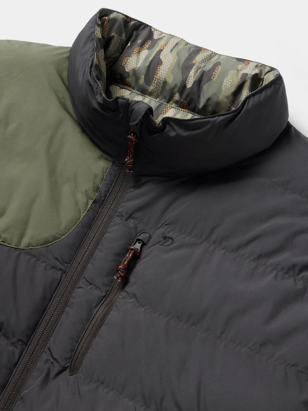 Duck Camp Reversible Puffer Jacket Raven / Woodland