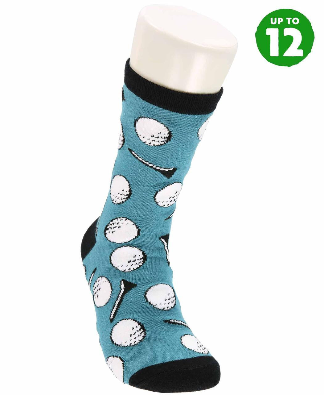 Lazy One Golf Ball Crew Sock XL