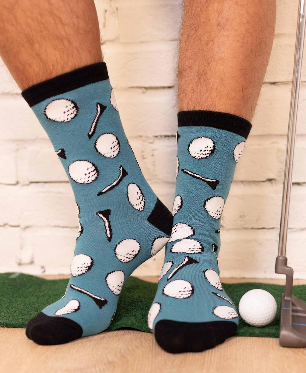 Lazy One Golf Ball Crew Sock XL