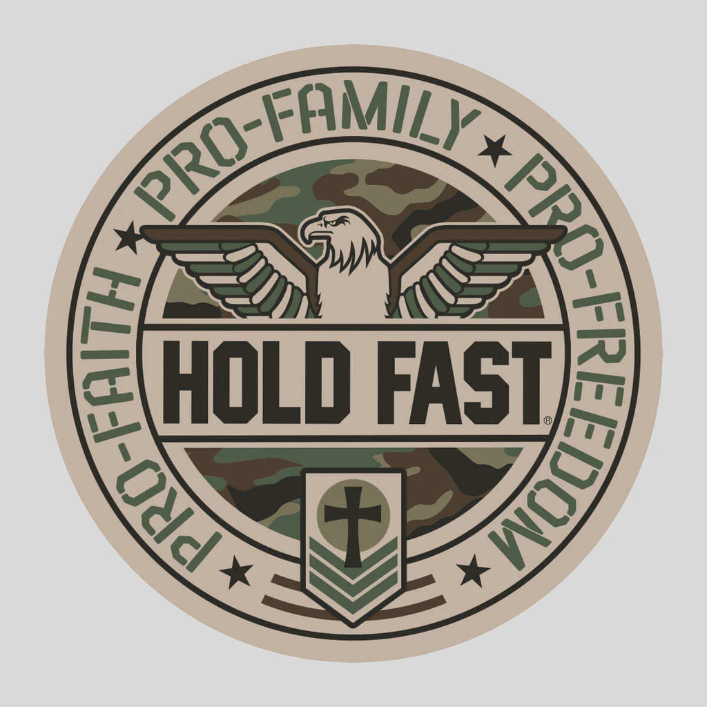 HOLD FAST Sticker Pro Faith Family Freedom
