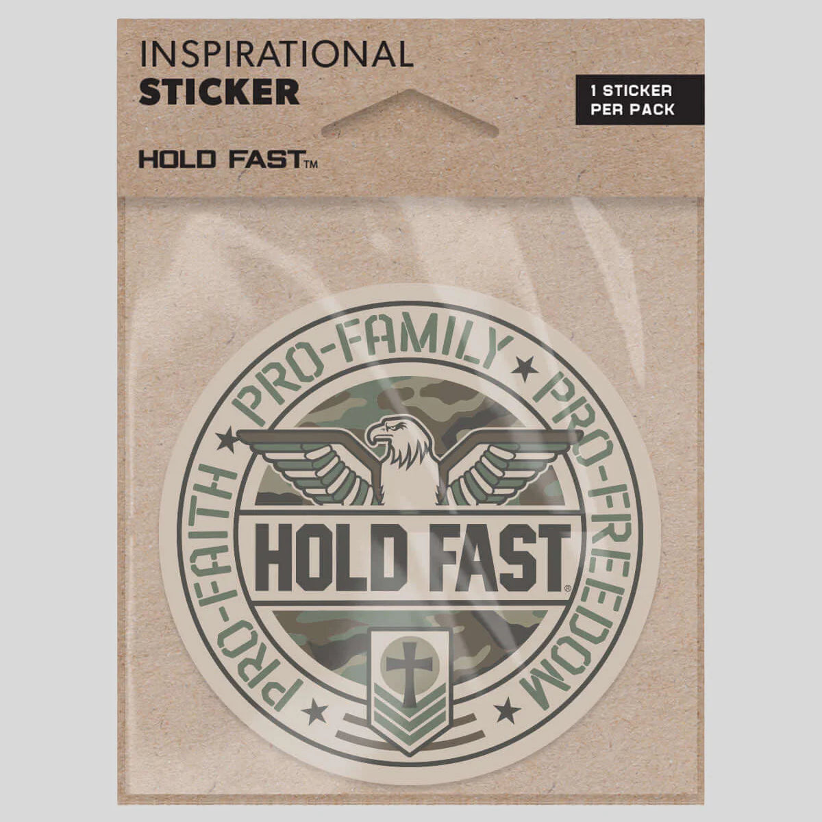 HOLD FAST Sticker Pro Faith Family Freedom