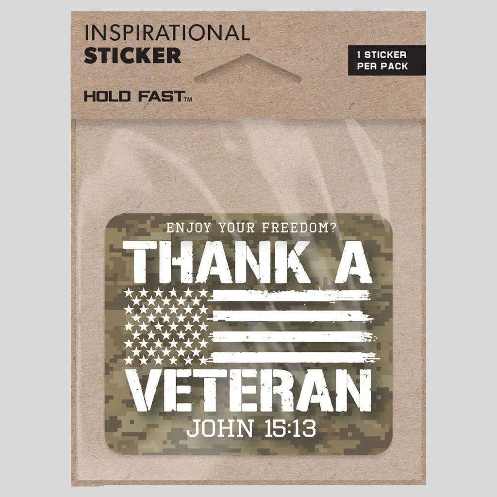 HOLD FAST Sticker Thank A Veteran