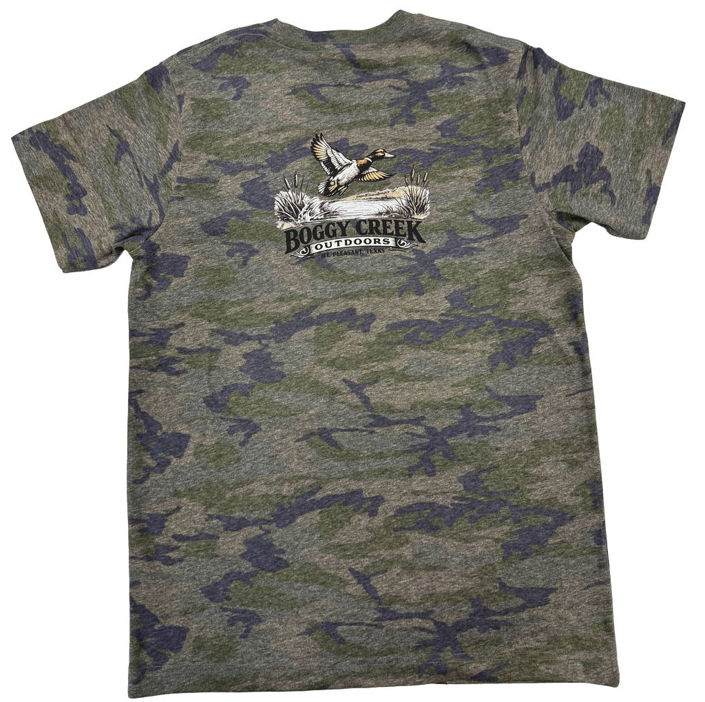 BCO kids camo flying duck