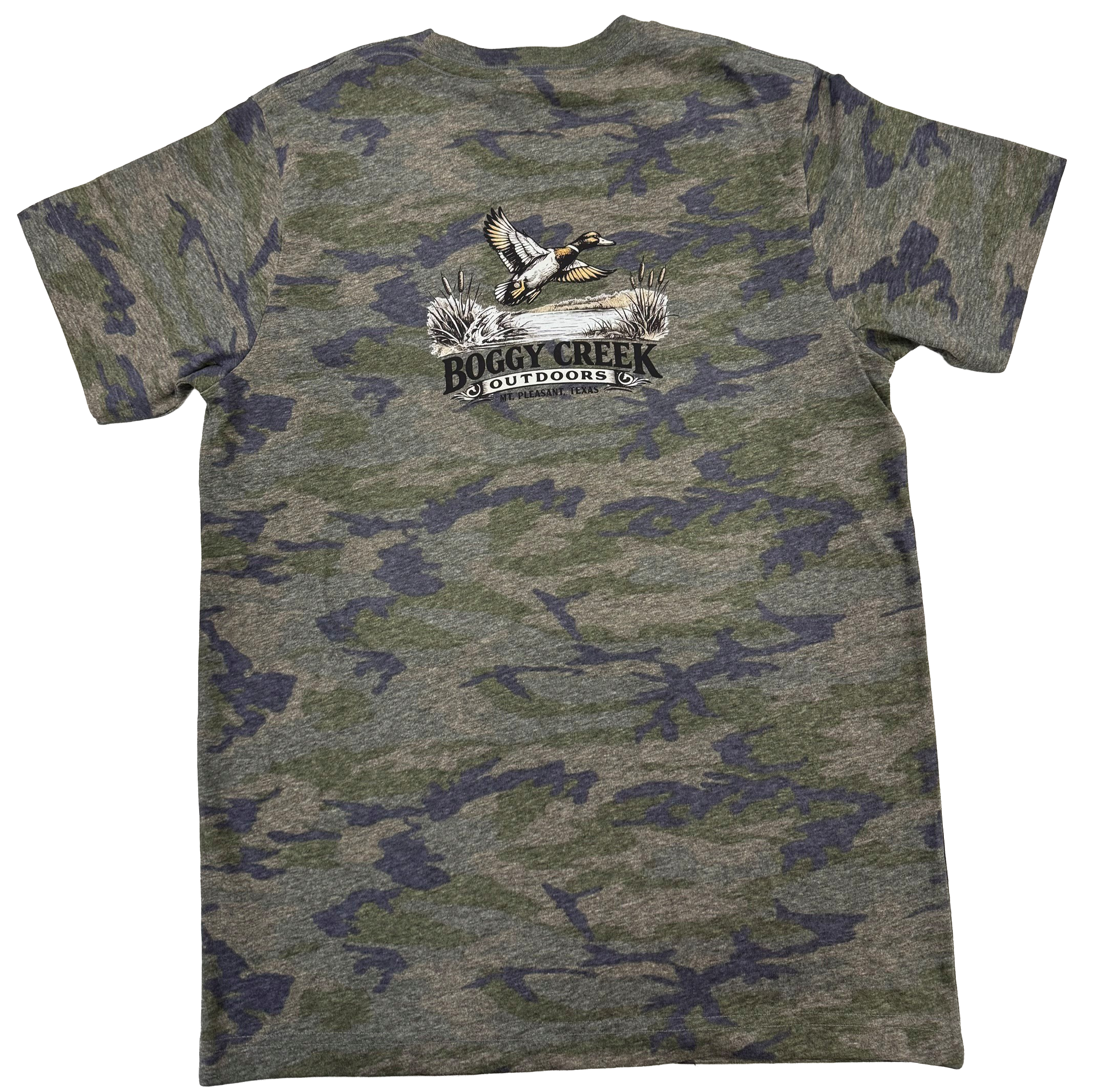 BCO kids camo flying duck
