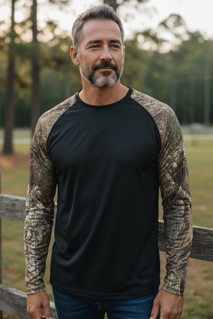 Realtree® Performance Colorblocked Long Sleeve T-Shirt