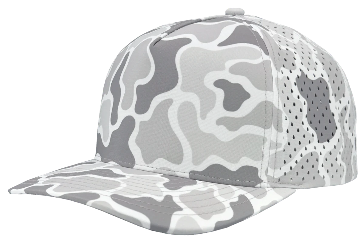 Boggy Creek Zapped Blackhawk R+ Old school snow camo Cap